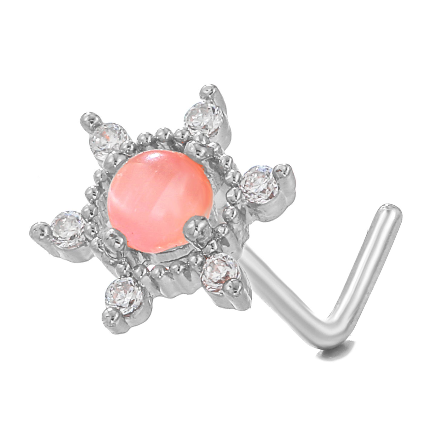 European And American Fashion Minimalist Animal L-bar Stainless Steel Nose Stud